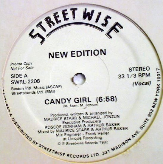 New Edition : Candy Girl (12", Promo)