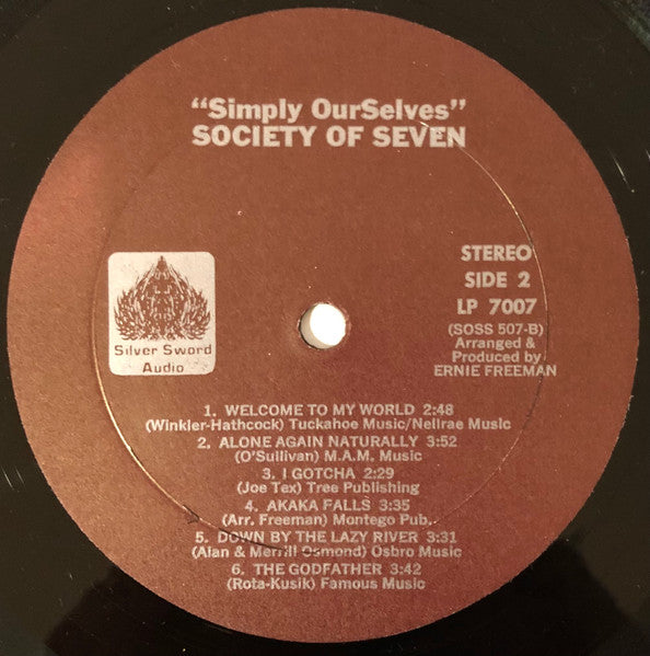 Society Of Seven : Simply OurSelves (LP, Album, ALC)