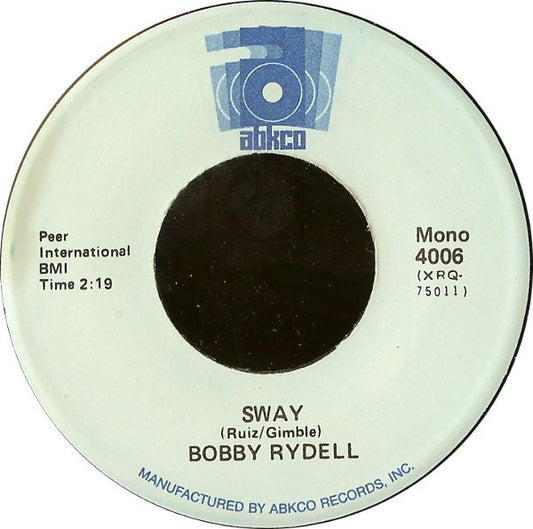 Bobby Rydell : Sway / Volare (7", Mono, RE)