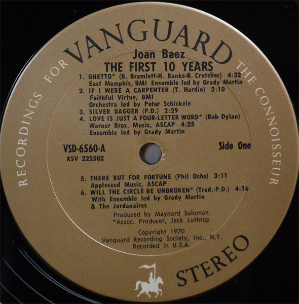 Joan Baez : The First 10 Years (2xLP, Comp)
