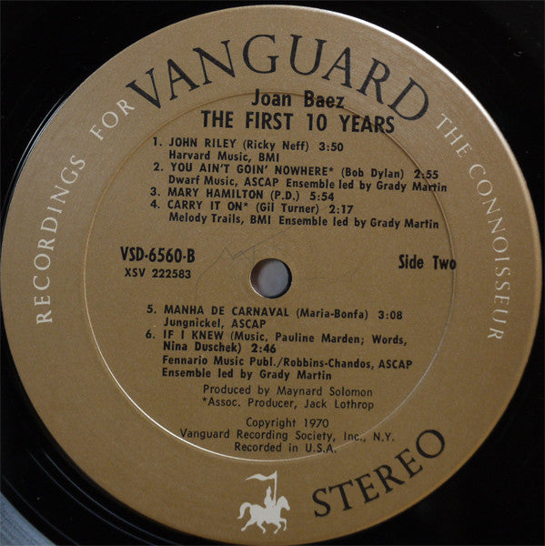 Joan Baez : The First 10 Years (2xLP, Comp)