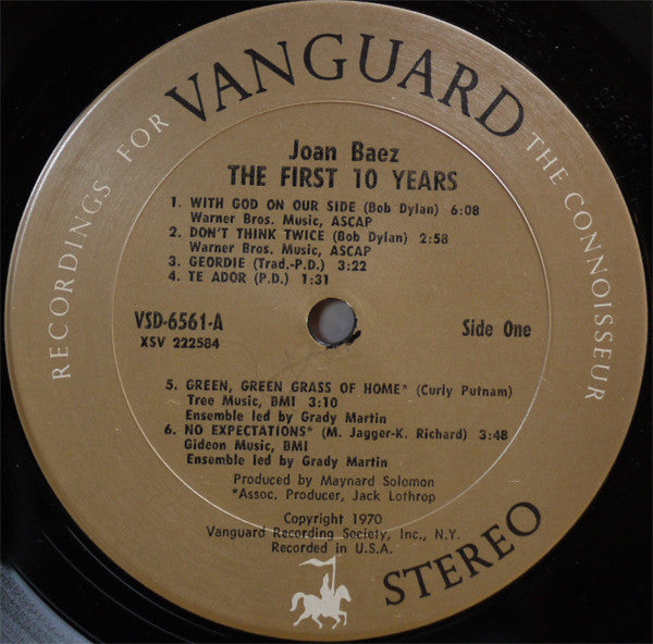 Joan Baez : The First 10 Years (2xLP, Comp)