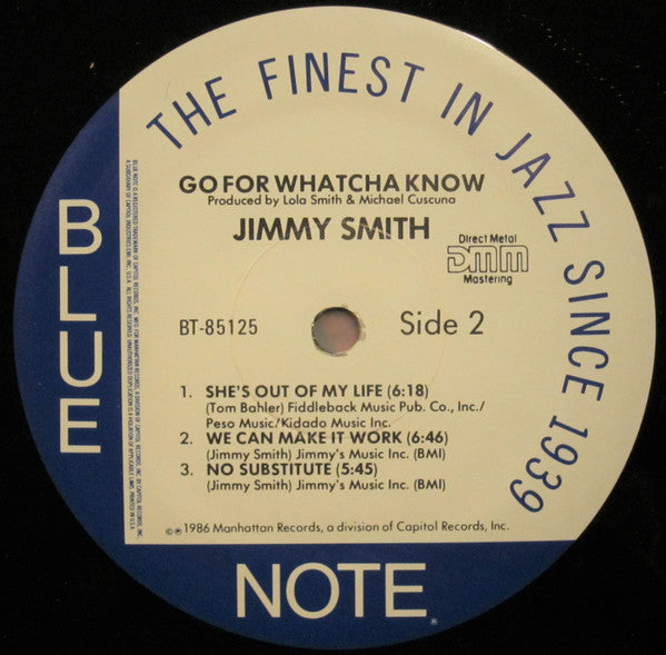 Jimmy Smith : Go For Whatcha Know (LP, Album, DMM)