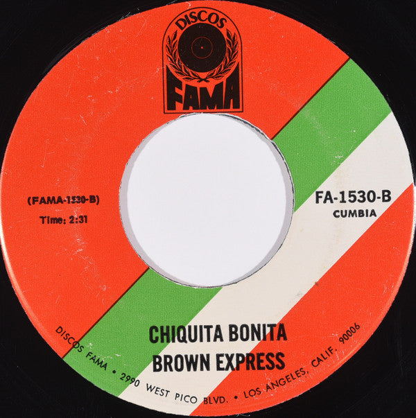 Brown Express : Pilares De Cristal / Chiquita Bonita (7")