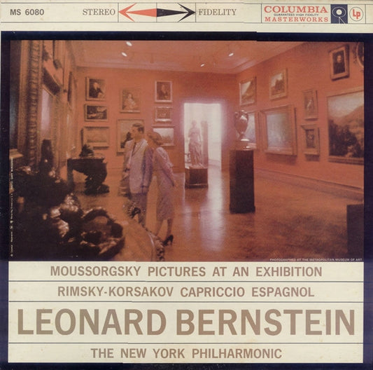 Modest Mussorgsky, Nikolai Rimsky-Korsakov, New York Philharmonic, Leonard Bernstein : Pictures At An Exhibition · Capriccio Espagnol (LP)