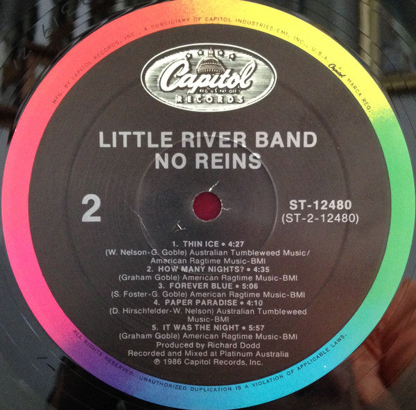 Little River Band : No Reins (LP, Album, All)