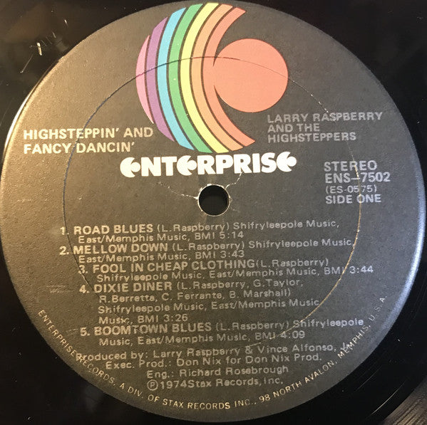 Larry Raspberry And The Highsteppers : "Highsteppin' And Fancy Dancin'" (LP, Album, Mon)