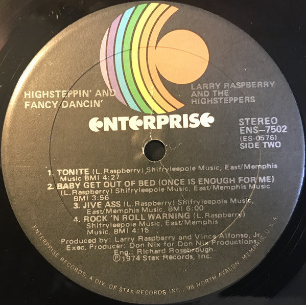 Larry Raspberry And The Highsteppers : "Highsteppin' And Fancy Dancin'" (LP, Album, Mon)