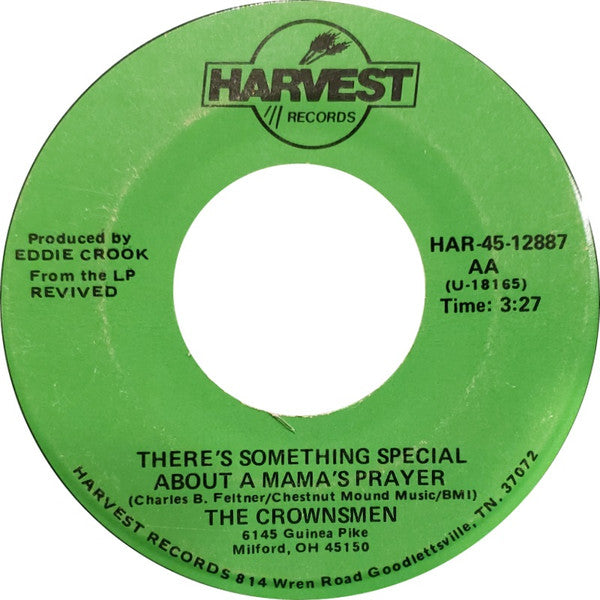 The Crownsmen (2) : There's Something Special About A Mama's Prayer (7")