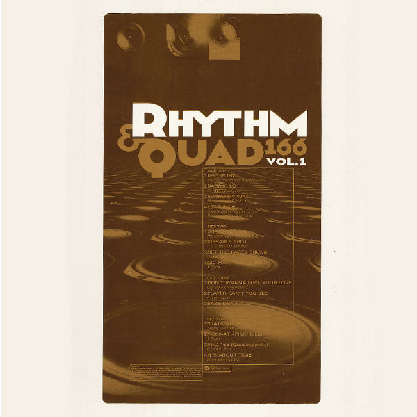 Various : Rhythm & Quad 166 Vol.1 (2xLP, Promo)