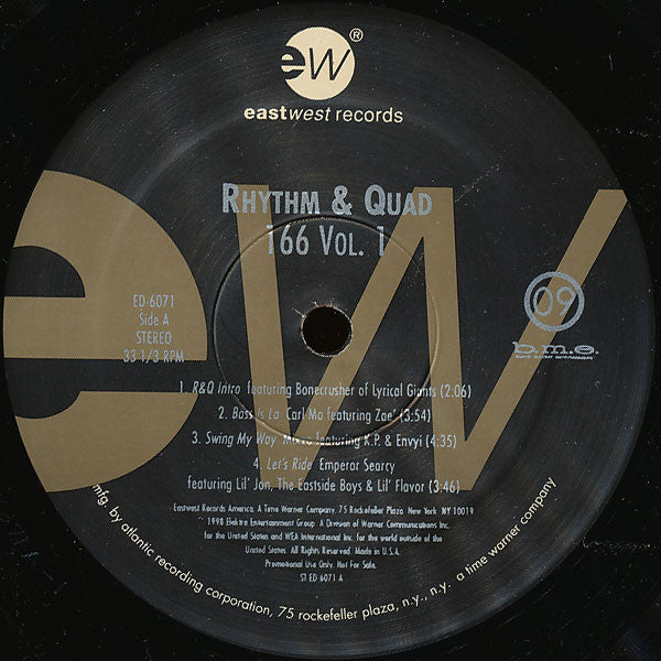 Various : Rhythm & Quad 166 Vol.1 (2xLP, Promo)