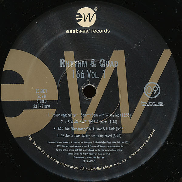 Various : Rhythm & Quad 166 Vol.1 (2xLP, Promo)