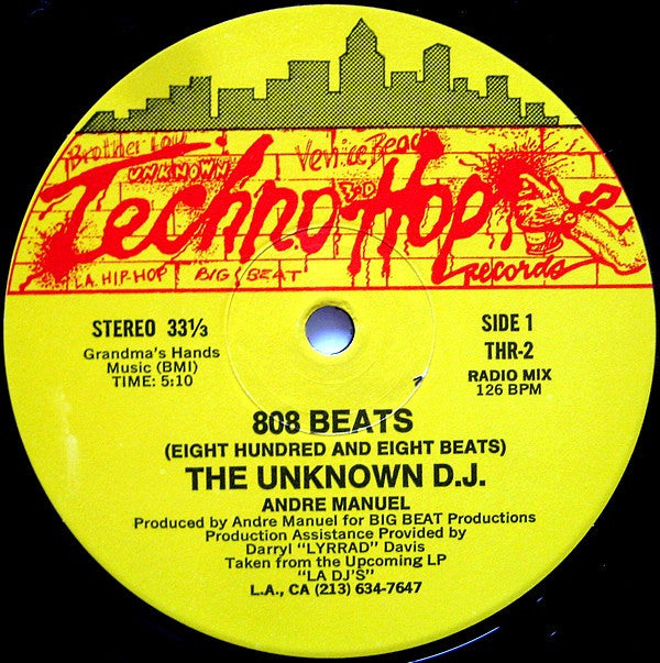 The Unknown D.J.* : 808 Beats (Eight Hundred And Eight Beats) (12")