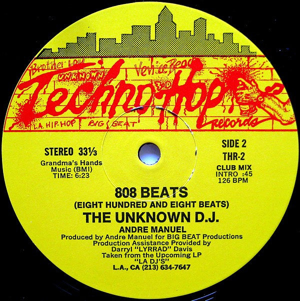 The Unknown D.J.* : 808 Beats (Eight Hundred And Eight Beats) (12")