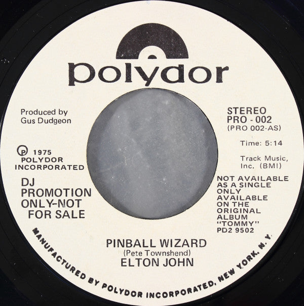 Elton John / Tina Turner : Pinball Wizard / Acid Queen (7", Promo, Styrene)