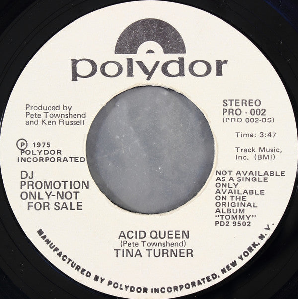 Elton John / Tina Turner : Pinball Wizard / Acid Queen (7", Promo, Styrene)