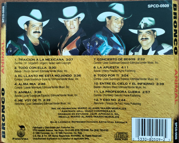 Bronco (10) : Animal (CD, Album)