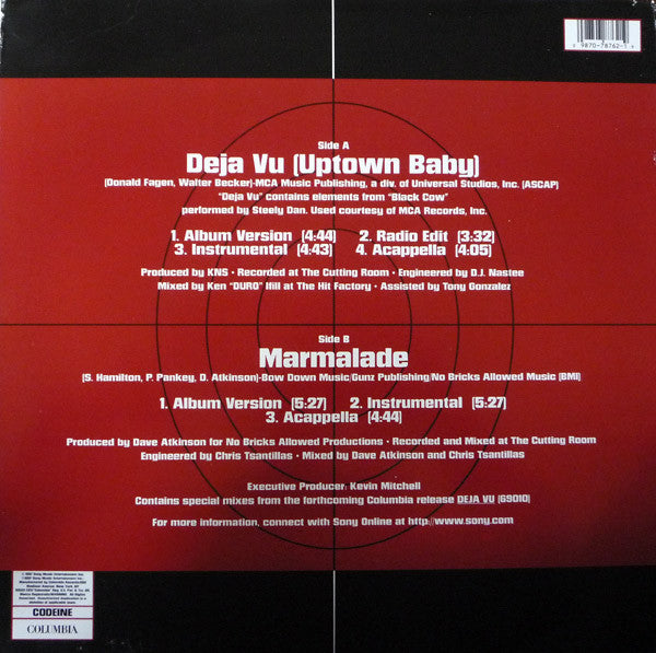 Lord Tariq & Peter Gunz : Deja Vu (Uptown Baby) (12")