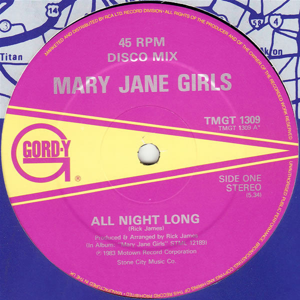 Mary Jane Girls : All Night Long (12", Single)