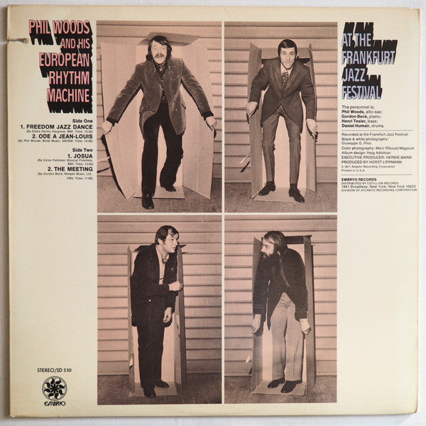 Phil Woods And His European Rhythm Machine : At The Frankfurt Jazz Festival (LP, Album, MO)