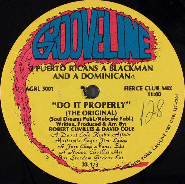 2 Puerto Ricans, A Blackman And A Dominican : Do It Properly (The Original) (12", RE)