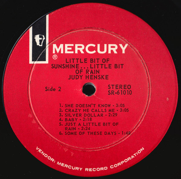Judy Henske : Little Bit Of Sunshine . . . Little Bit Of Rain (LP, Album)