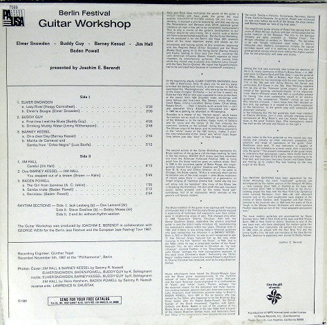 Various : Berlin Festival Guitar Workshop (LP, Album)