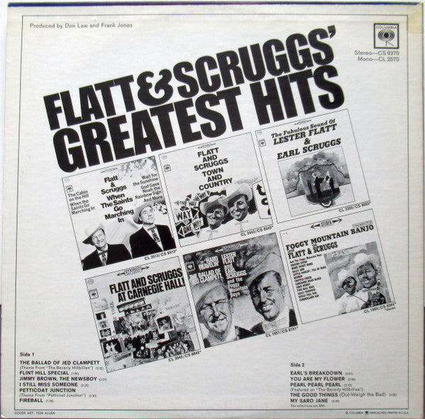 Flatt & Scruggs : Greatest Hits (LP, Comp, RE, Ter)