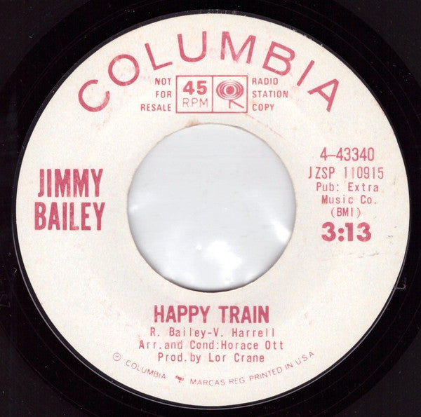 Jimmy Bailey* : I Miss Her / Happy Train (7", Promo)