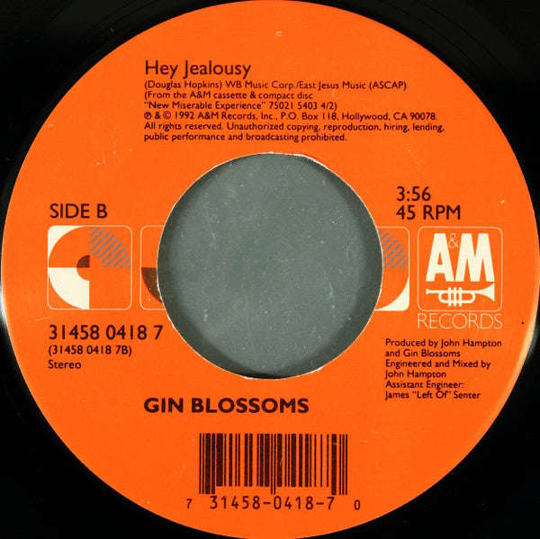 Gin Blossoms : Found Out About You (7")