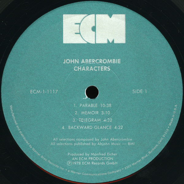 John Abercrombie : Characters (LP, Album)