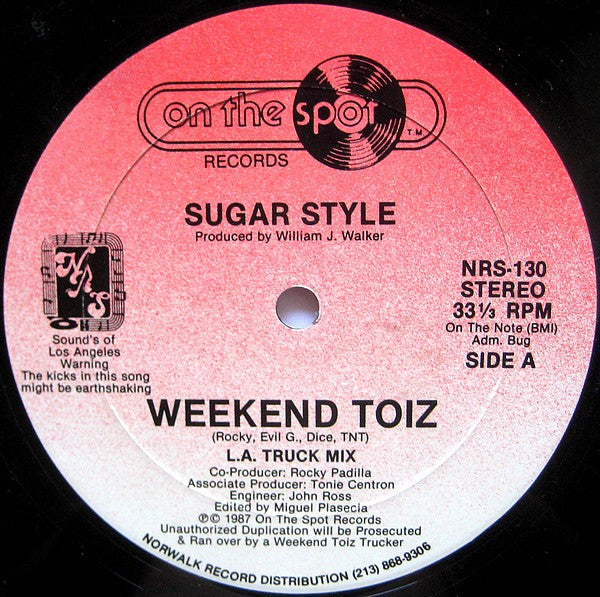 Sugar Style : Weekend Toiz (12")