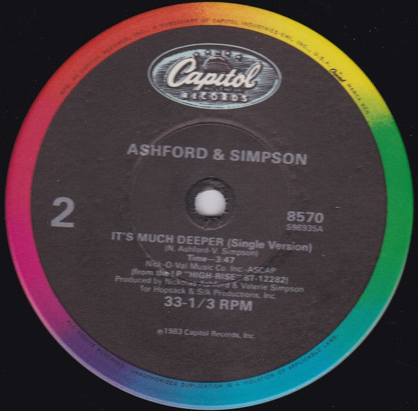 Ashford And Simpson* : It's Much Deeper (12", Single)