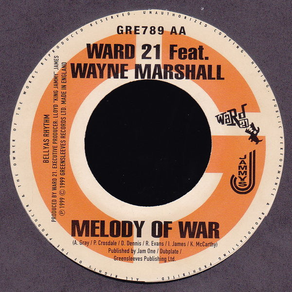 Ward 21 / Ward 21 Feat. Wayne Marshall : Model & Pose / Melody Of War (7")