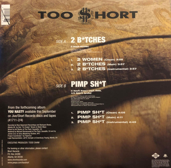 Too Short : 2 B*tches / Pimp Sh*t (12", Promo)