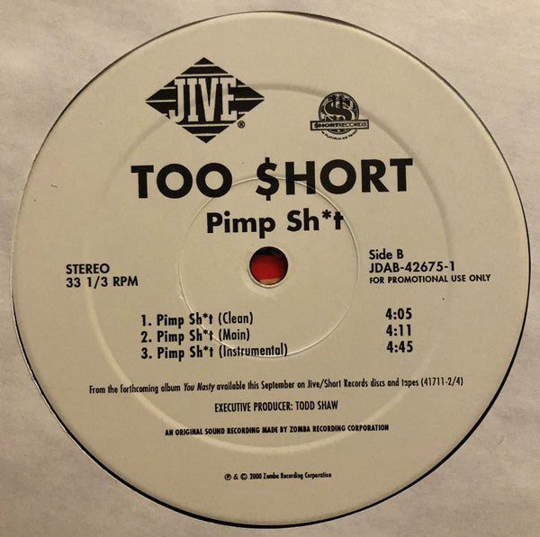 Too Short : 2 B*tches / Pimp Sh*t (12", Promo)