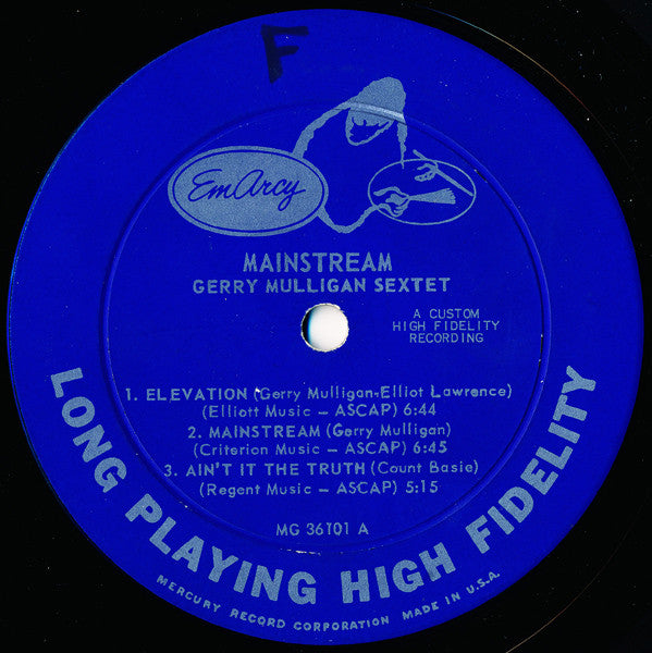 Gerry Mulligan And His Sextet : Mainstream Of Jazz (LP, Album, Mono, Ind)