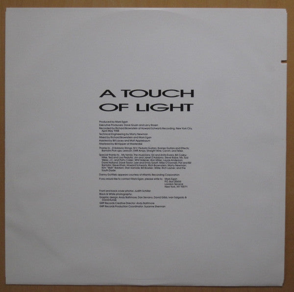 Mark Egan : A Touch Of Light (LP, Album)