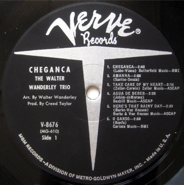 Walter Wanderley Trio : Cheganca (LP, Album, Mono, Gat)