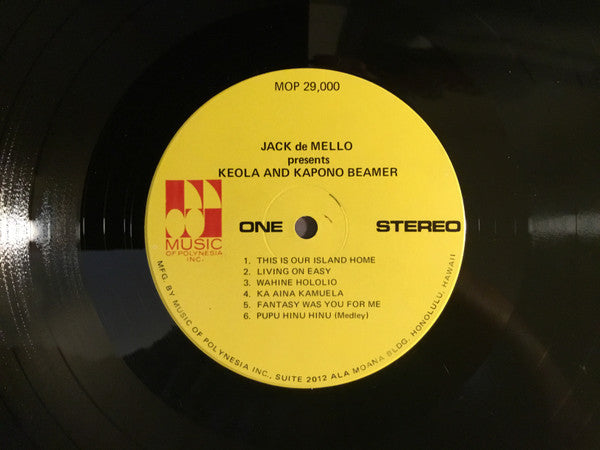 Keola & Kapono Beamer : This Is Our Island Home - We Are Her Sons (LP, Album)