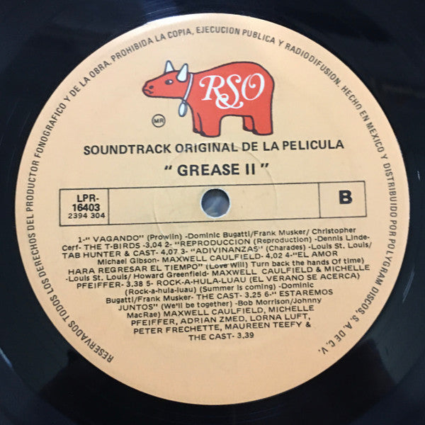 Various : Vaselina 2 (Música Original De La Película) = Grease 2 (Original Soundtrack Recording) (LP, Comp, Gat)