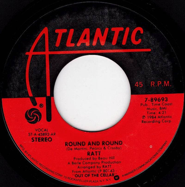 Ratt : Round And Round (7", Single, Styrene, All)