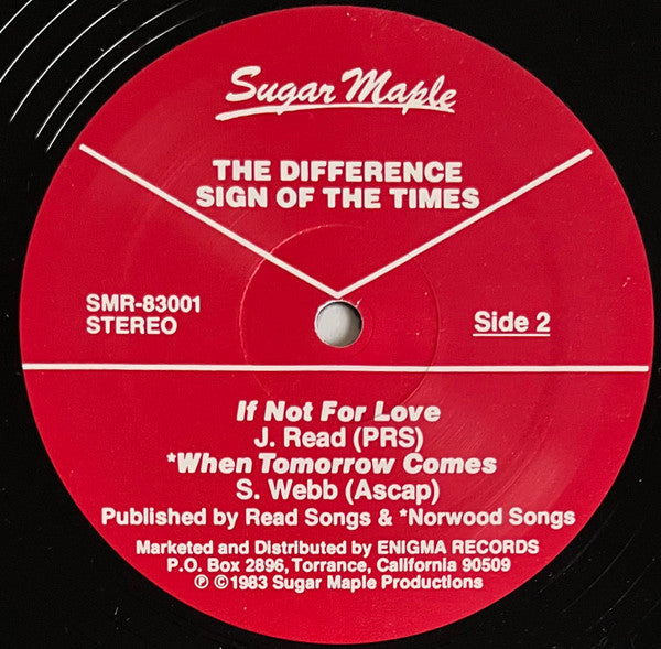 The Difference (13) : Sign Of The Times (12", EP)