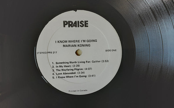 Marian Koning : I Know Where I'm Going  (LP)