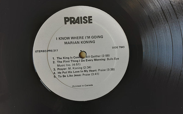 Marian Koning : I Know Where I'm Going  (LP)