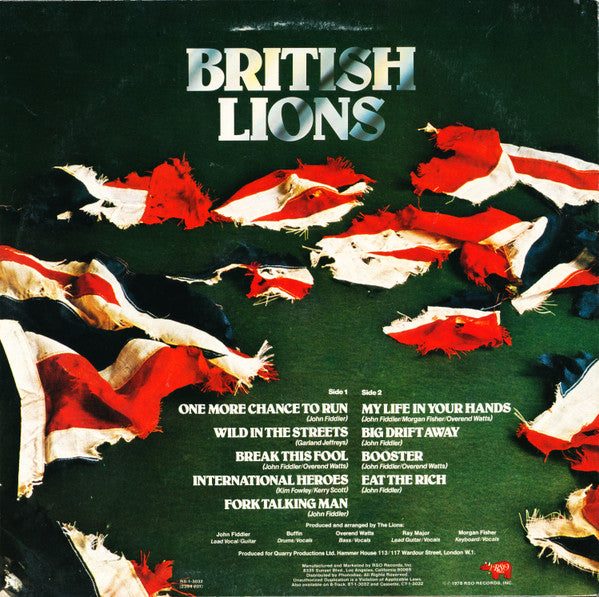 British Lions : British Lions (LP, Album, San)