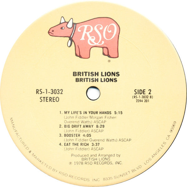 British Lions : British Lions (LP, Album, San)