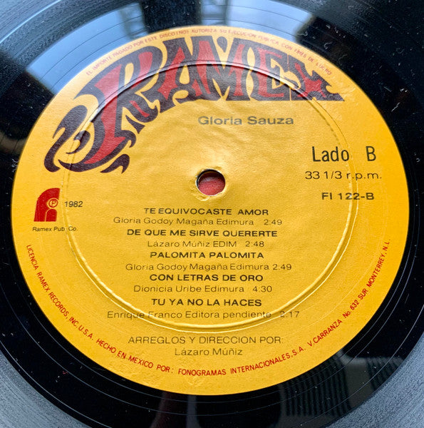 Gloria Sauza : Te Equivocaste Amor (LP, Album)