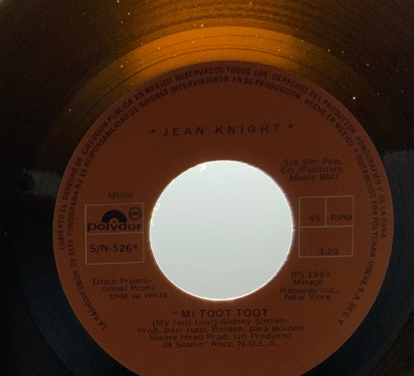 Jean Knight : Mi Toot Toot = My Toot Toot (7", Single, Mono, Promo)