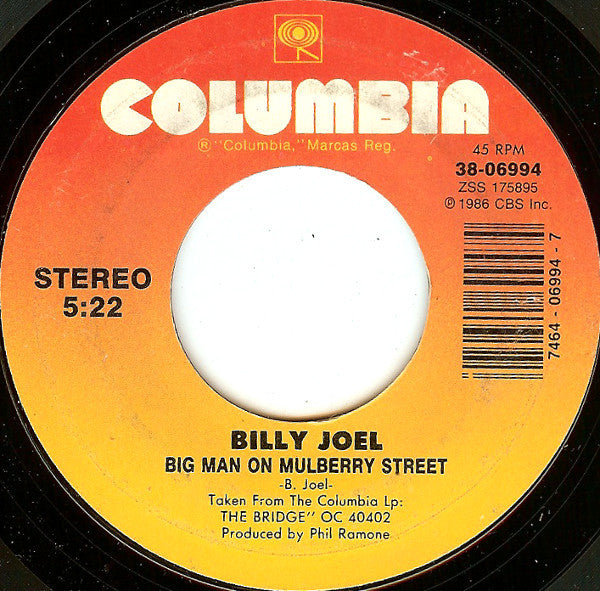 Billy Joel Featuring Ray Charles : Baby Grand (7", Styrene, Car)